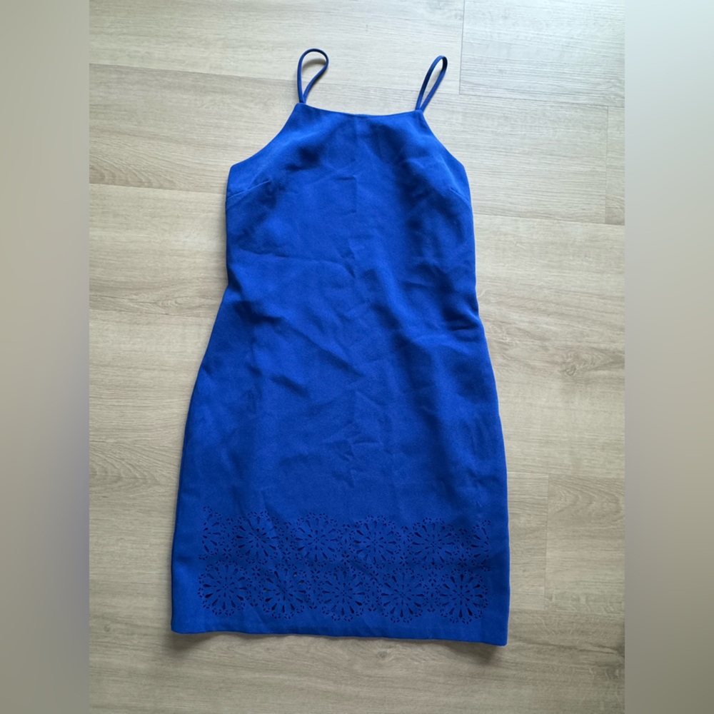 Banana Republic Royal Blue Spaghetti-Strap Dress (petite 4)